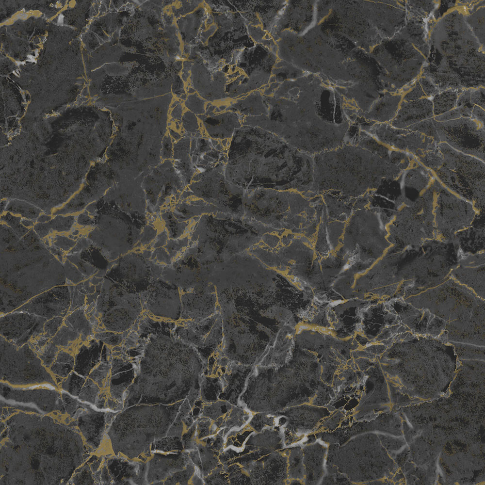 Vliesová tapeta na zeď, černá, zlatá, imitace luxusní štukové omítky, Z81002, Philipp Plein 2, Zambaiti Parati