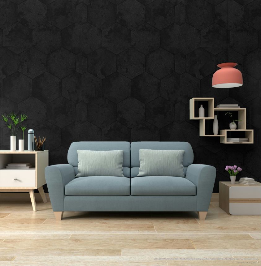 Vliesová tapeta na zeď, černá, imitace sametu, Z81025, Philipp Plein 2, Zambaiti Parati