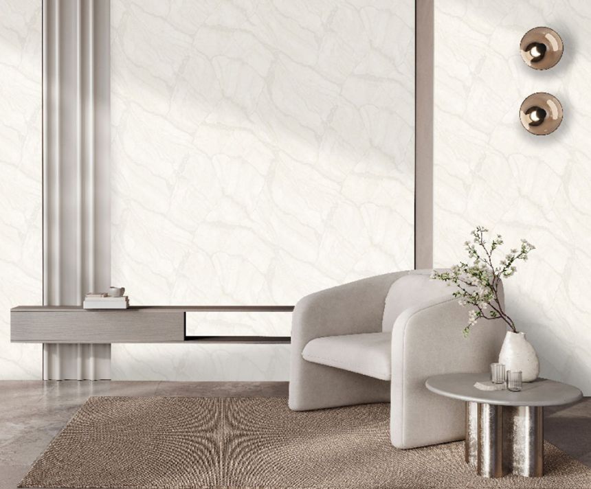 Vliesová tapeta na zeď, bílá, imitace mramoru, Z81042, Philipp Plein 2, Zambaiti Parati