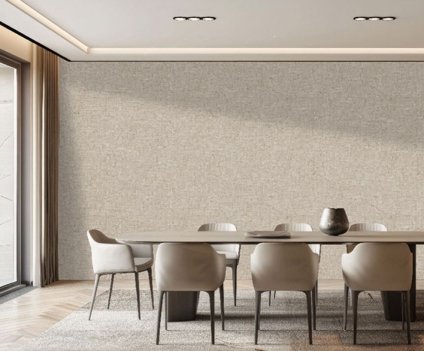 Luxusní vliesová tapeta na zeď, béžová, imitace hrubé látky, Z81050, Philipp Plein 2, Zambaiti Parati