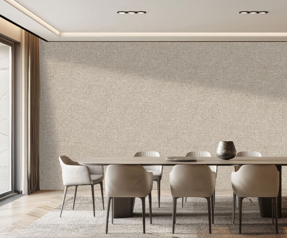 Luxusní vliesová tapeta na zeď, béžová, imitace hrubé látky, Z81050, Philipp Plein 2, Zambaiti Parati