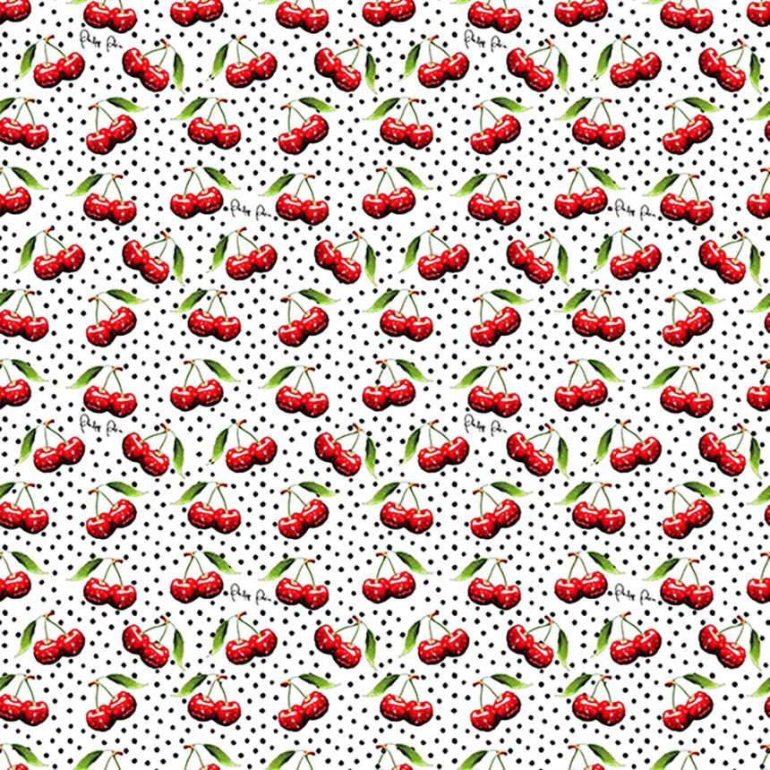 Vliesová obrazová tapeta na zeď, bílá, červená, třešně, Z81083, Philipp Plein 2, Zambaiti Parati