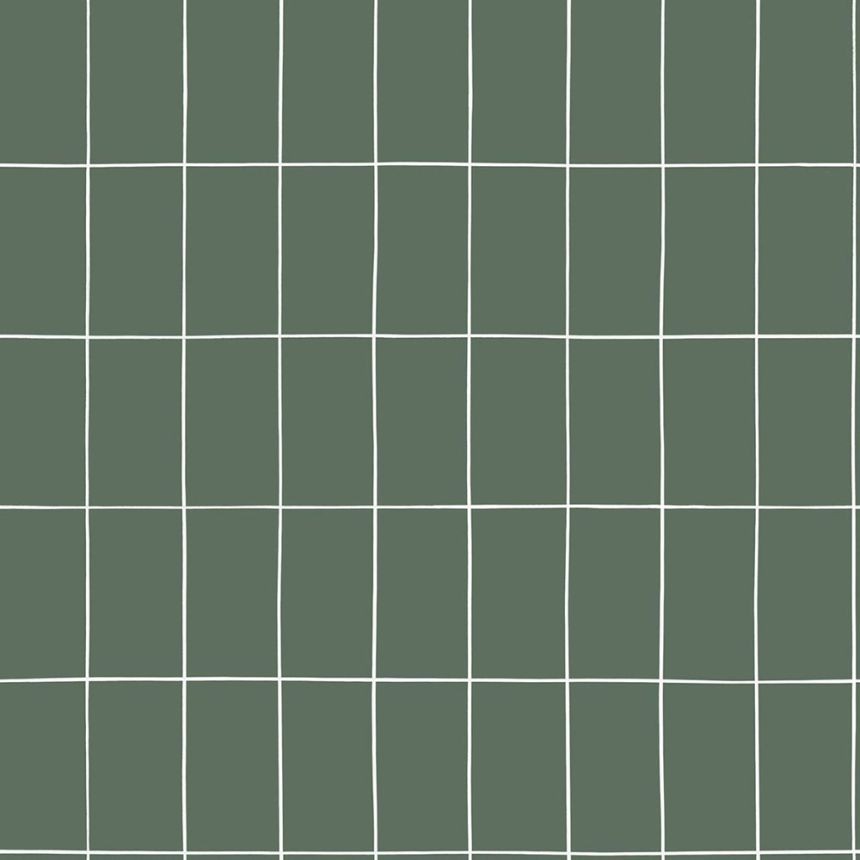Zelená geometrická vliesová tapeta na zeď, 139031, Scandi cool, Esta