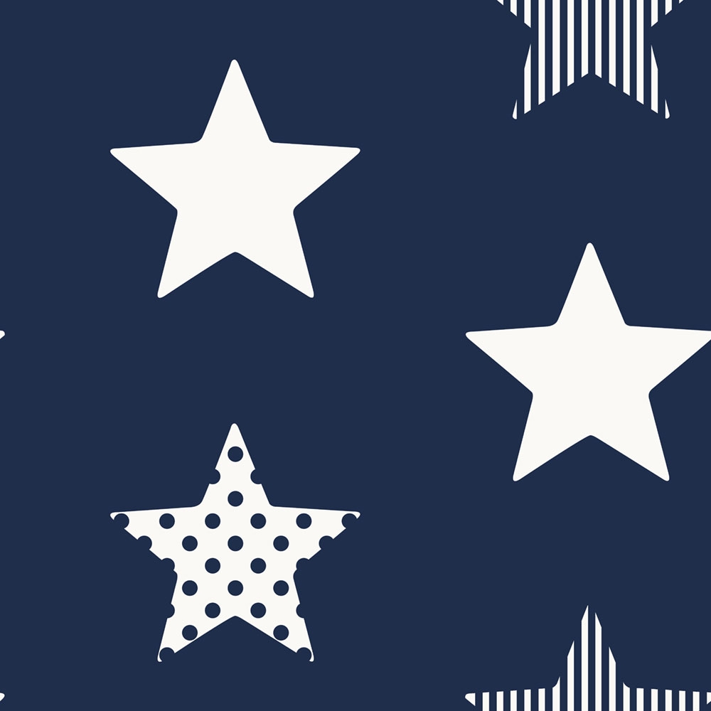 Vliesová tapeta Hvězdy 108265, Superstar Navy, Kids@Home 6, Graham & Brown