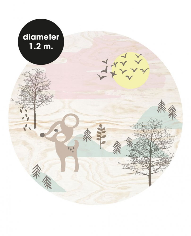 Dětská samolepící kruhová tapeta 309121, 120cm, Wallpower Favorites, Eijffinger