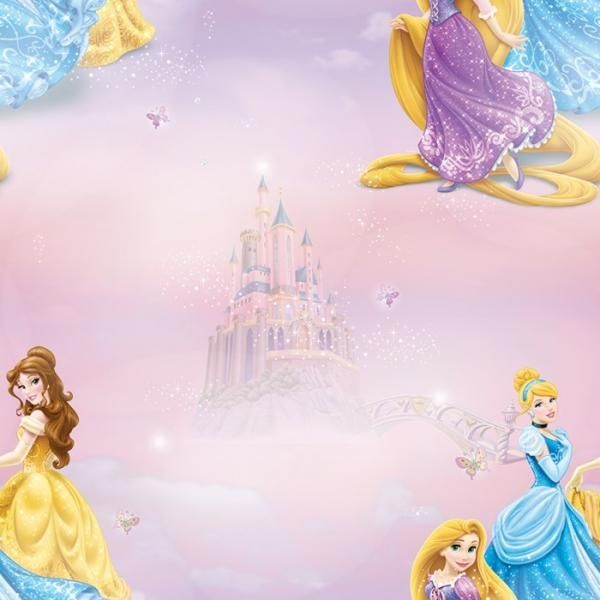 Dětská papírová tapeta 70-232, Disney Princezny, Pretty As A Princess, Kids@Home 6, Graham & Brown