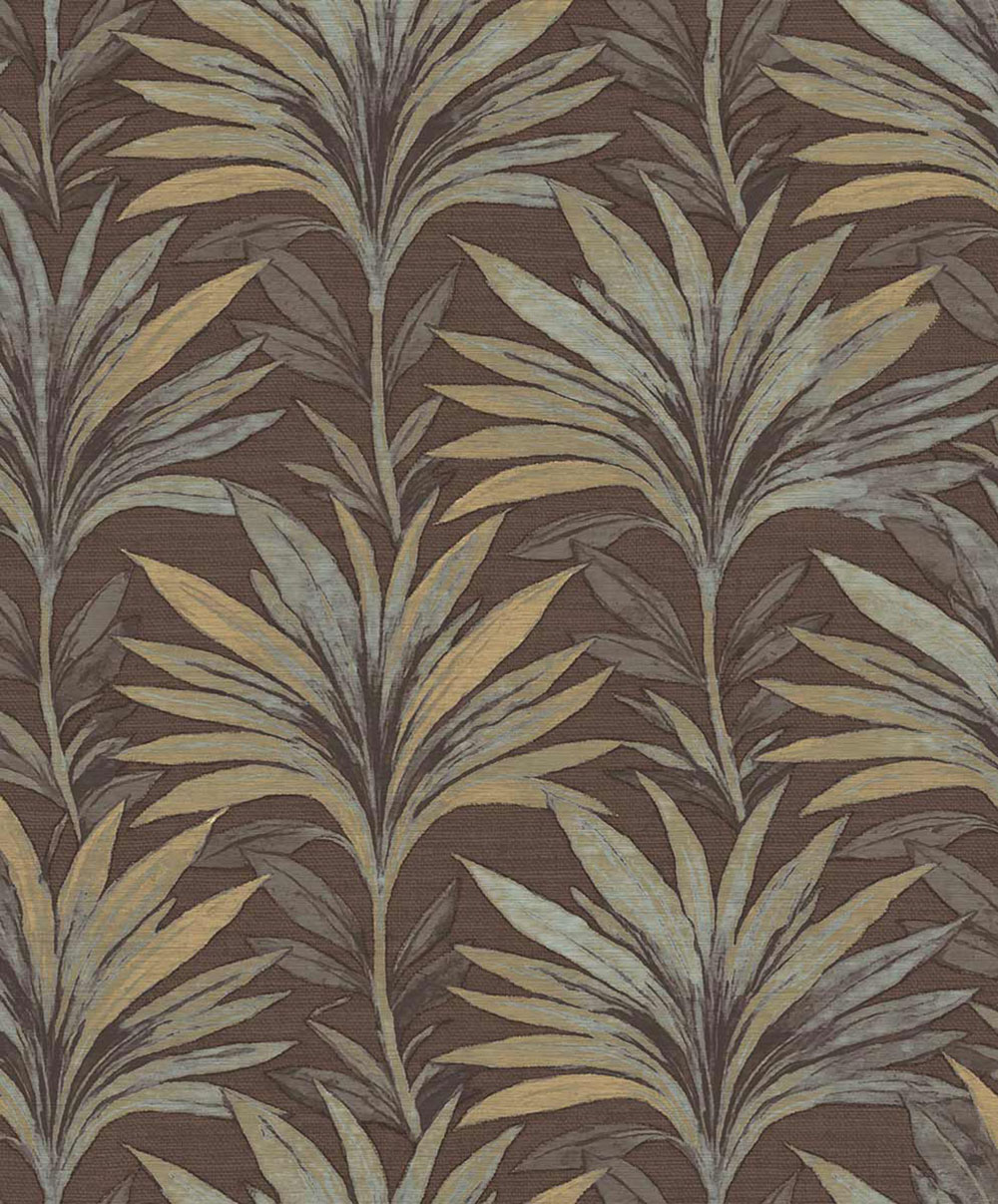 Vliesová tapeta na zeď, hnědá, šedá, listy, 5819, Jaipur, Parato by Cristiana Masi