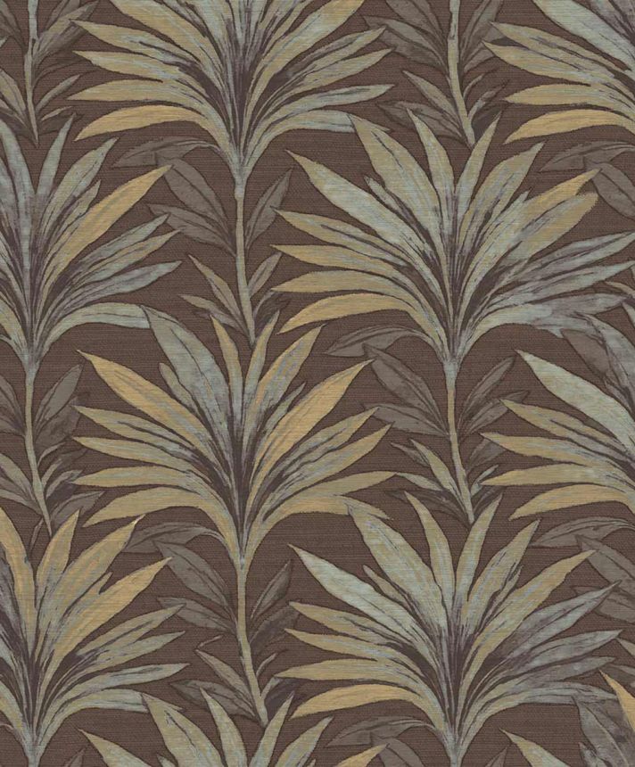Vliesová tapeta na zeď, hnědá, šedá, listy, 5819, Jaipur, Parato by Cristiana Masi