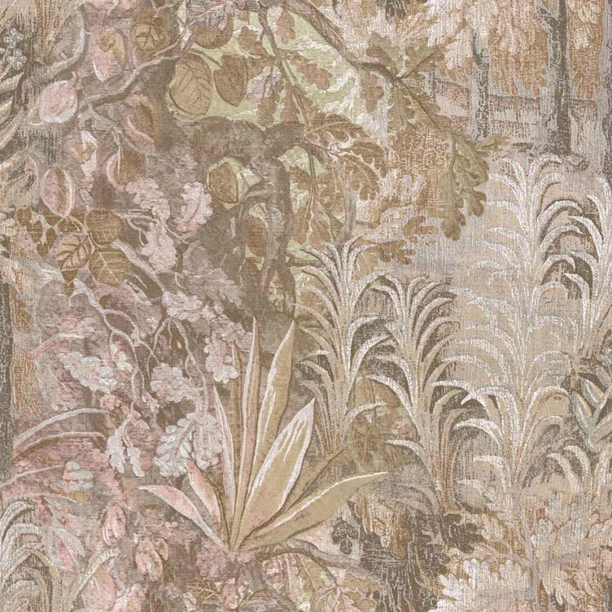 Vliesová tapeta na zeď, béžová, šedá, rostliny, listy,  5822, Jaipur, Parato by Cristiana Masi