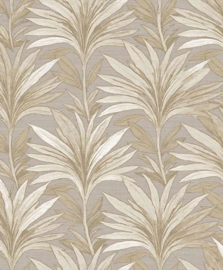 Vliesová tapeta na zeď, šedá, béžová, listy, 5810, Jaipur, Parato by Cristiana Masi