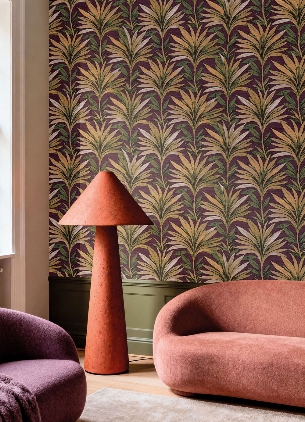 Vliesová tapeta na zeď, fialová, žlutá, 5814, Jaipur, Parato by Cristiana Masi