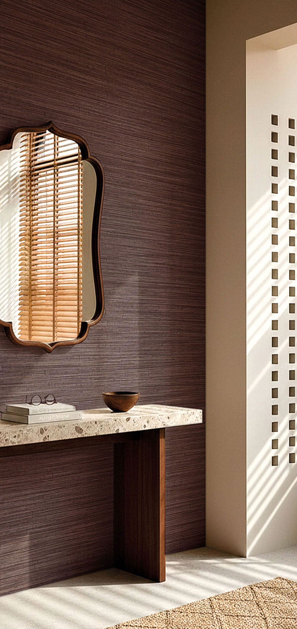 Vliesová tapeta na zeď, hnědá, béžová, imitace látky, 5884, Jaipur, Parato by Cristiana Masi