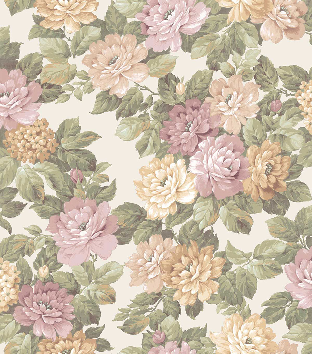 Květinová vliesová tapeta na zeď, růžová, zelená, 7714, Agora, Parato by Cristiana Masi