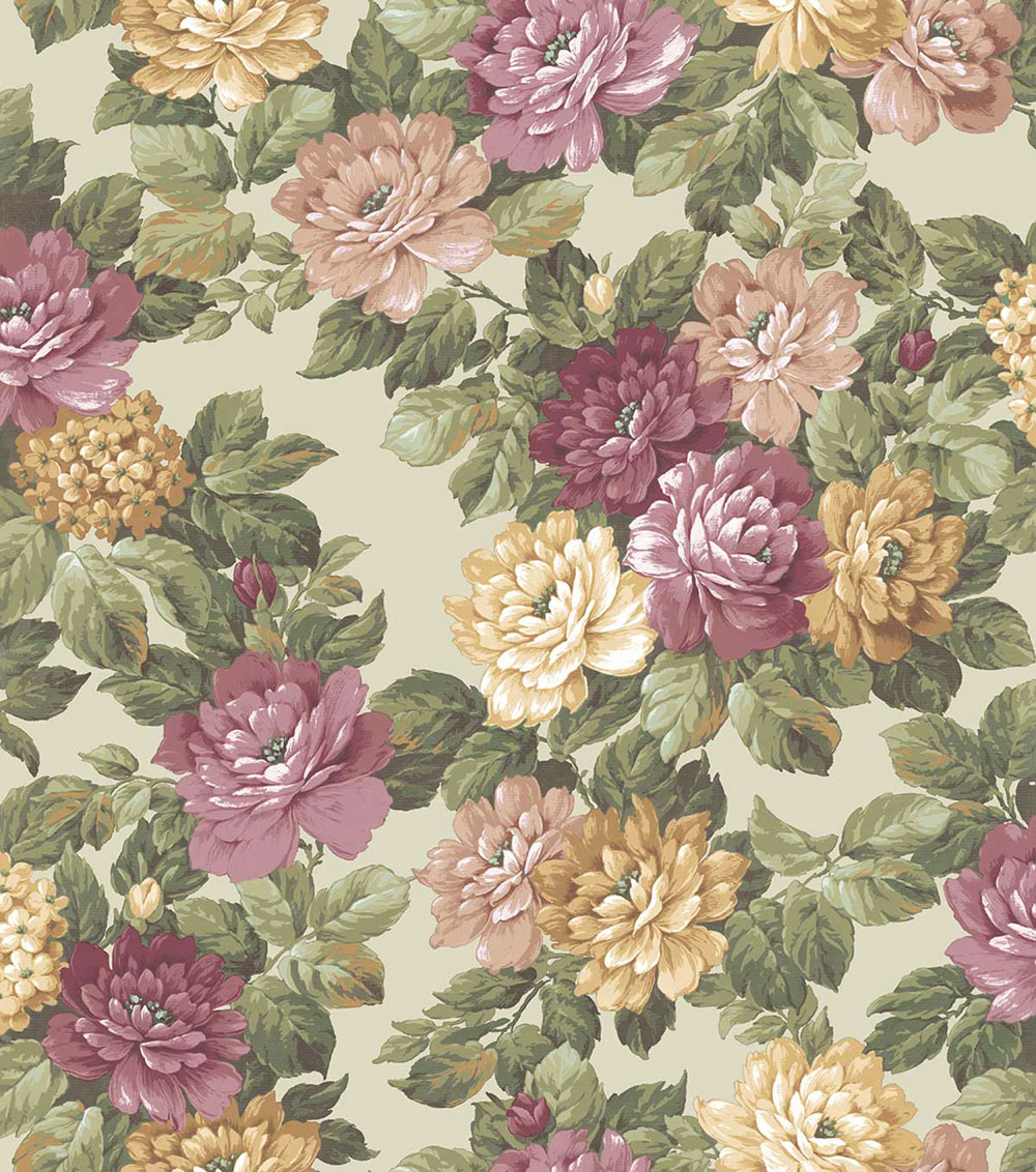 Květinová vliesová tapeta na zeď, zelená, béžová, 7718, Agora, Parato by Cristiana Masi
