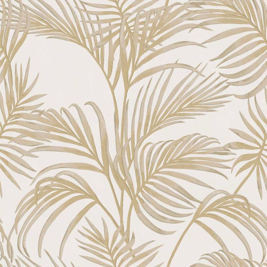 Luxusní krémovo-béžová vliesová tapeta s palmovými listy, 7731, Agora, Parato by Cristiana Masi