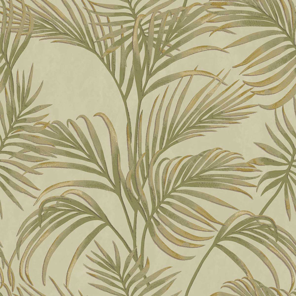Luxusní zelená vliesová tapeta s palmovými listy, 7735, Agora, Parato by Cristiana Masi