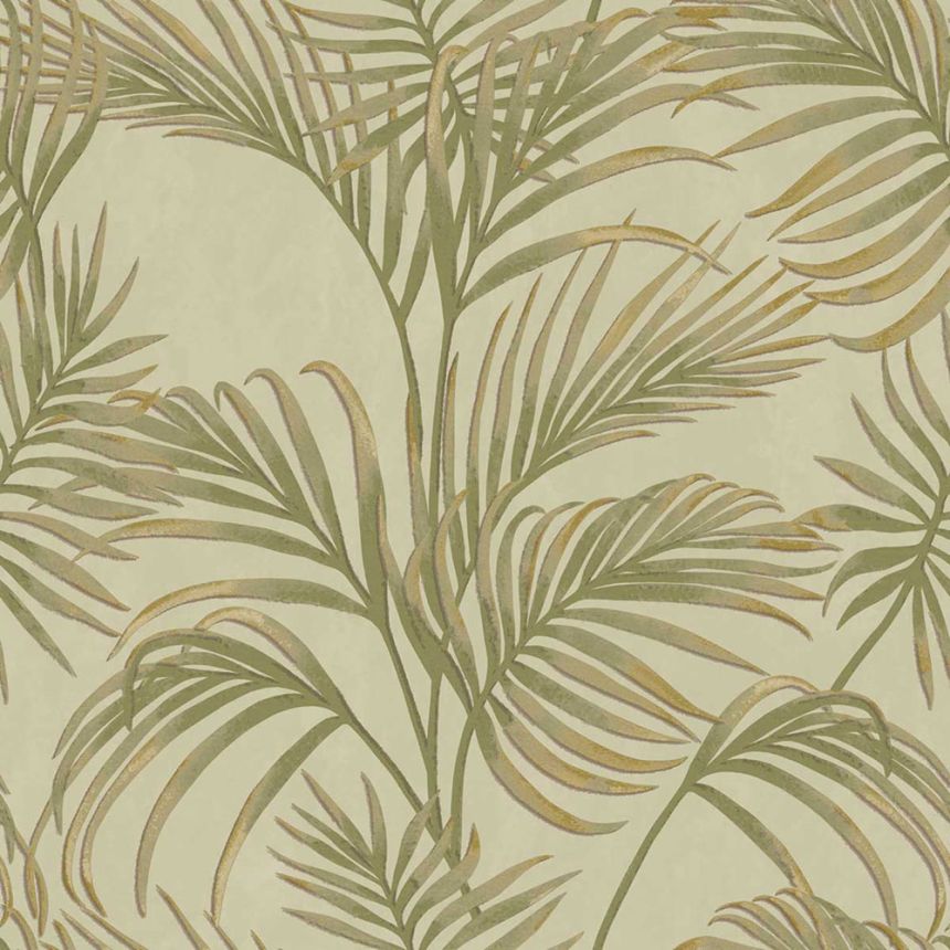 Luxusní zelená vliesová tapeta s palmovými listy, 7735, Agora, Parato by Cristiana Masi