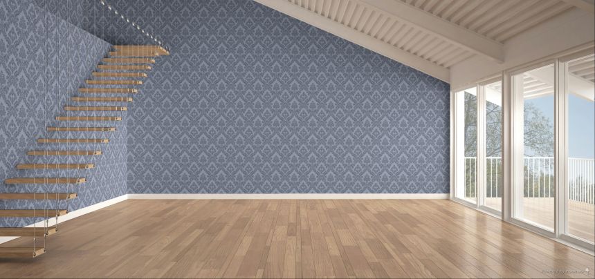 Vliesová tapeta na zeď, modrá, zámecký vzor, 7747, Agora, Parato by Cristiana Masi