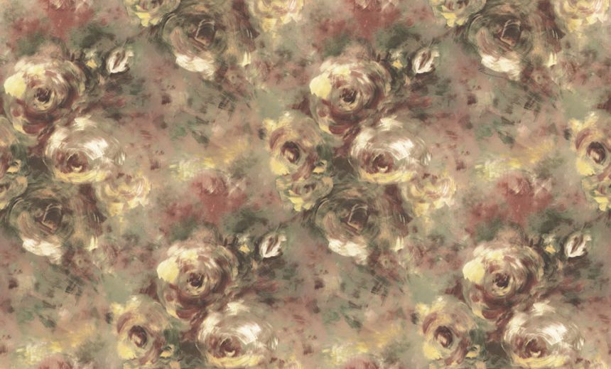 Vliesová tapeta na zeď, hnědá, květiny, BM31040, Blumarine, Emiliana Parati