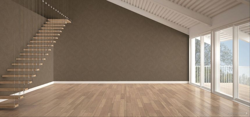 Vliesová tapeta na zeď, parketový vzor, textura rohože, hnědá, IM28010, Imani, Decoprint