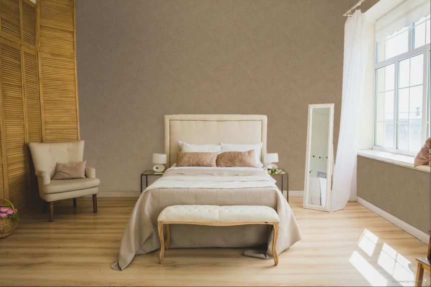 Vliesová tapeta na zeď, parketový vzor, textura rohože, hnědá, žlutá, IM28013, Imani, Decoprint