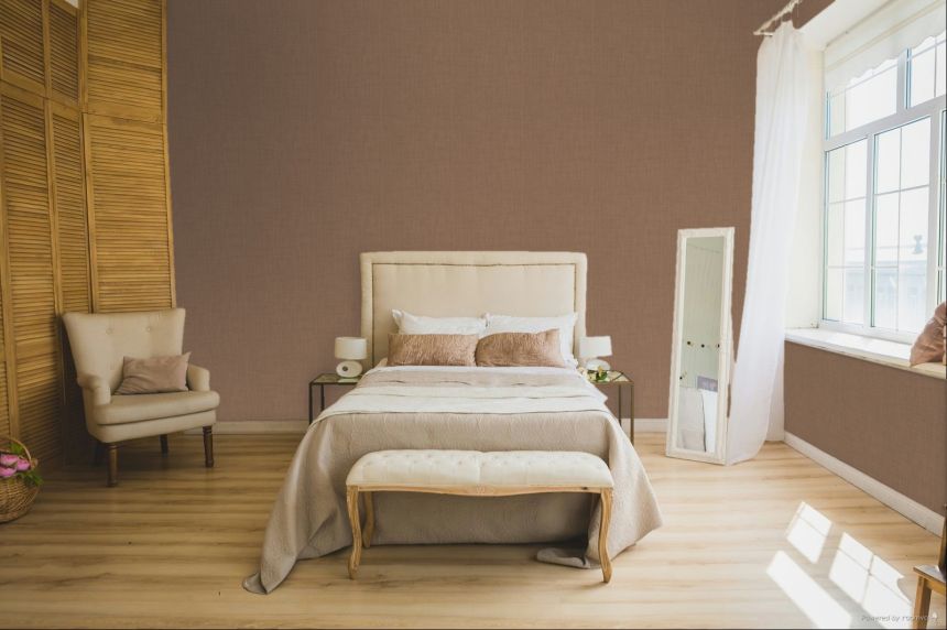 Vliesová tapeta na zeď, imitace látky, červená, hnědá, IM28020, Imani, Decoprint