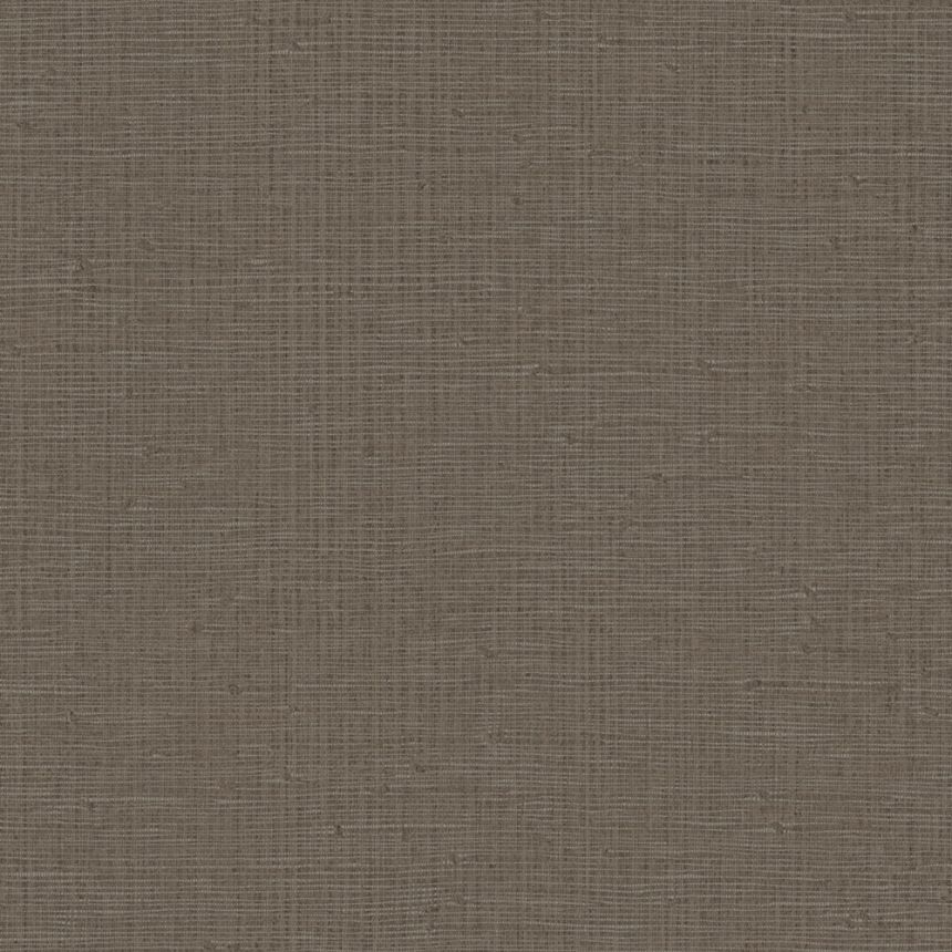 Luxusní vliesová tapeta na zeď, imitace rohože, hnědá, stříbrná, IM28056, Imani, Decoprint