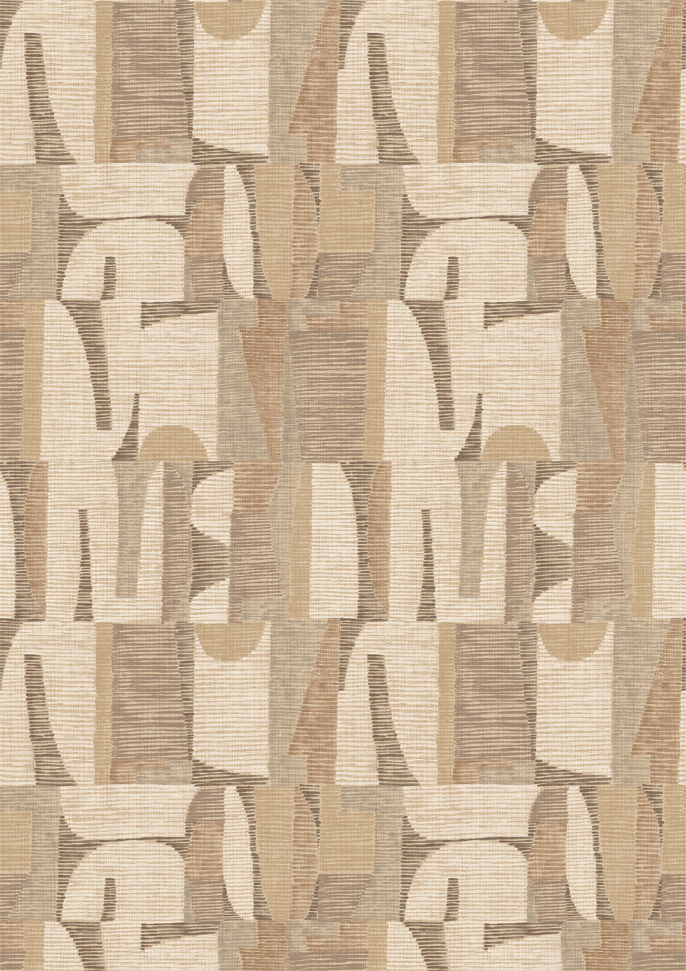 Geometrická vliesová obrazová tapeta na zeď, béžová, hnědá, IMD28103, Imani, Decoprint