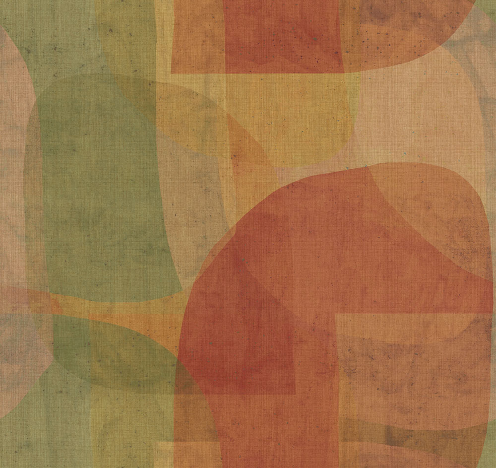 Geometrická vliesová obrazová tapeta na zeď, červená, zelená, IMD28130, Imani, Decoprint