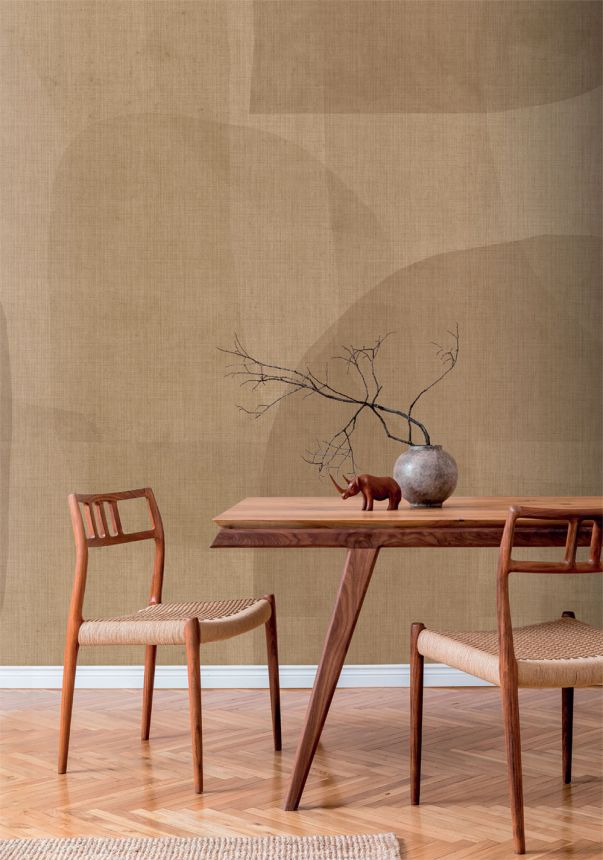 Geometrická vliesová obrazová tapeta na zeď, běžová, hnědá, IMD28131, Imani, Decoprint