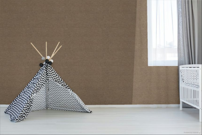 Vliesová tapeta na zeď, hnědá, červená, imitace látky, TN29007, Terra Nova, Decoprint