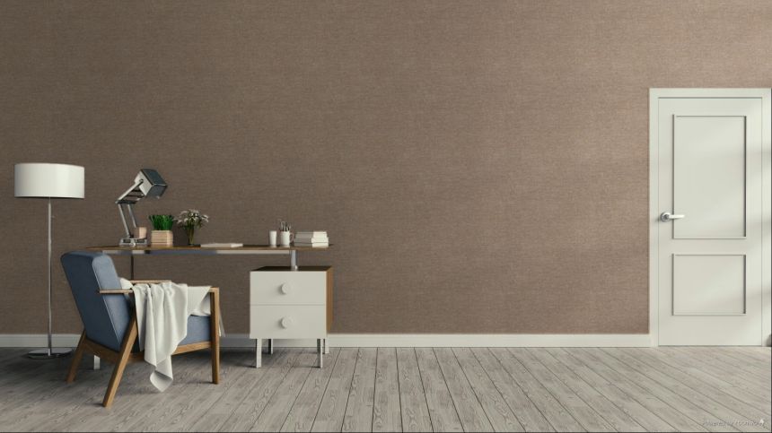 Vliesová tapeta na zeď, hnědá, imitace látky, TN29008, Terra Nova, Decoprint