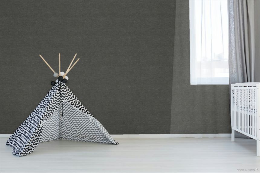 Vliesová tapeta na zeď, černá, hnědá, imitace látky, TN29012, Terra Nova, Decoprint