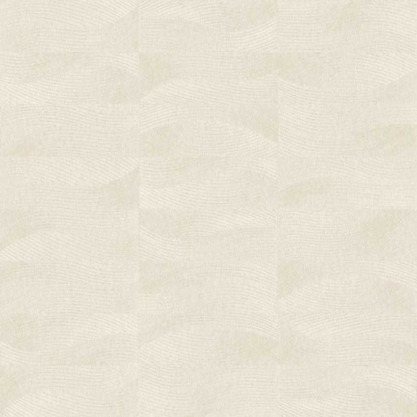 Vliesová tapeta na zeď, béžová, imitace tkaniny, vlnky, TN29020, Terra Nova, Decoprint