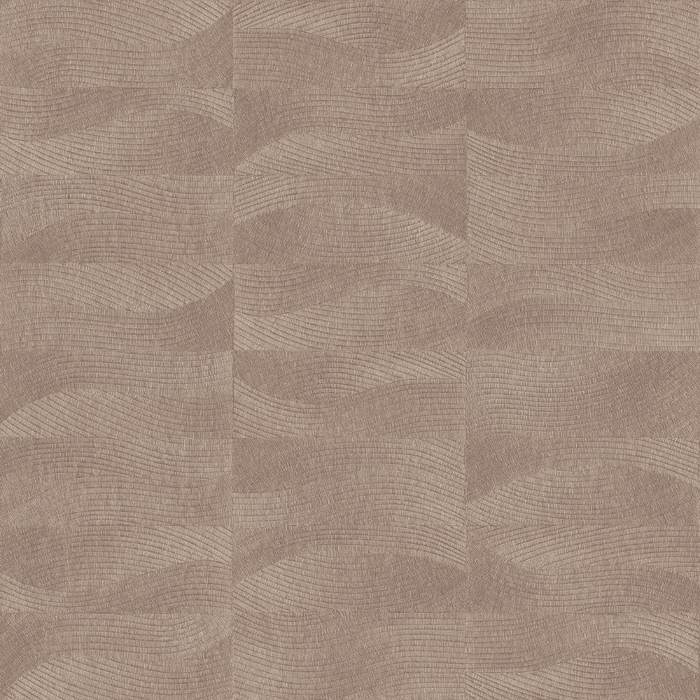 Vliesová tapeta na zeď, červená, hnědá, imitace výšivky, vlnky, TN29023, Terra Nova, Decoprint