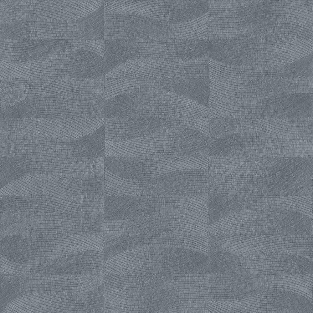 Vliesová tapeta na zeď, modrá, imitace výšivky, vlnky, TN29025, Terra Nova, Decoprint