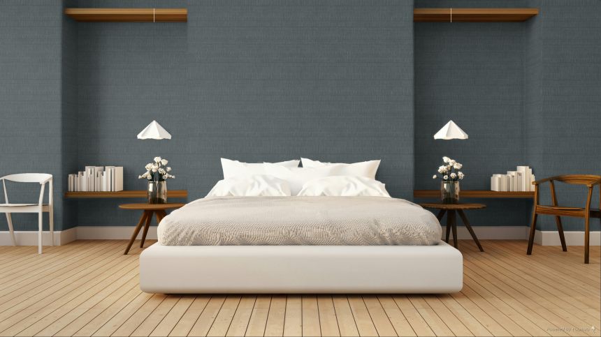 Vliesová tapeta na zeď, modrá, imitace krepové látky, TN29034, Terra Nova, Decoprint