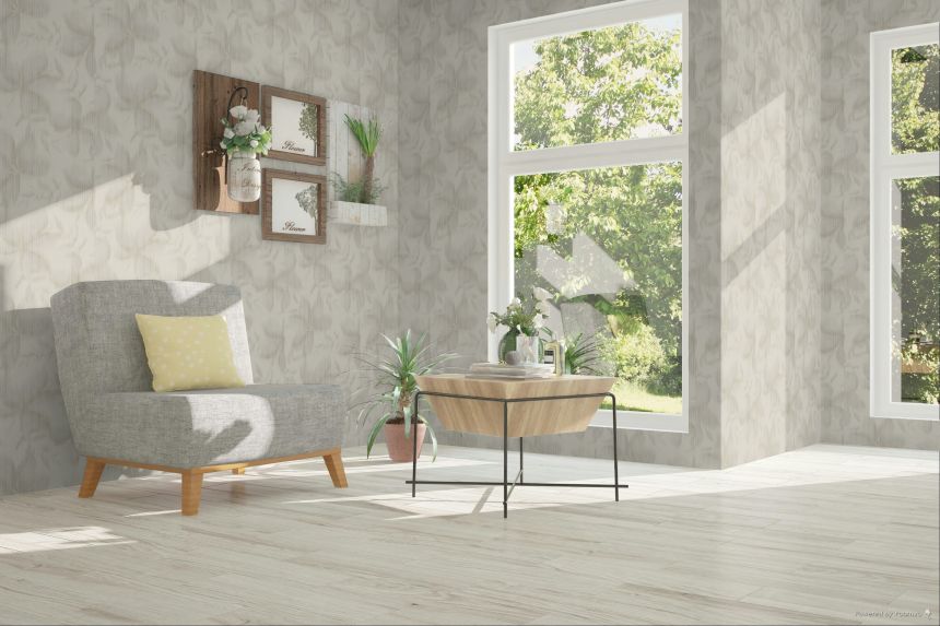 Vliesová tapeta na zeď, béžová, listy, TN29061, Terra Nova, Decoprint