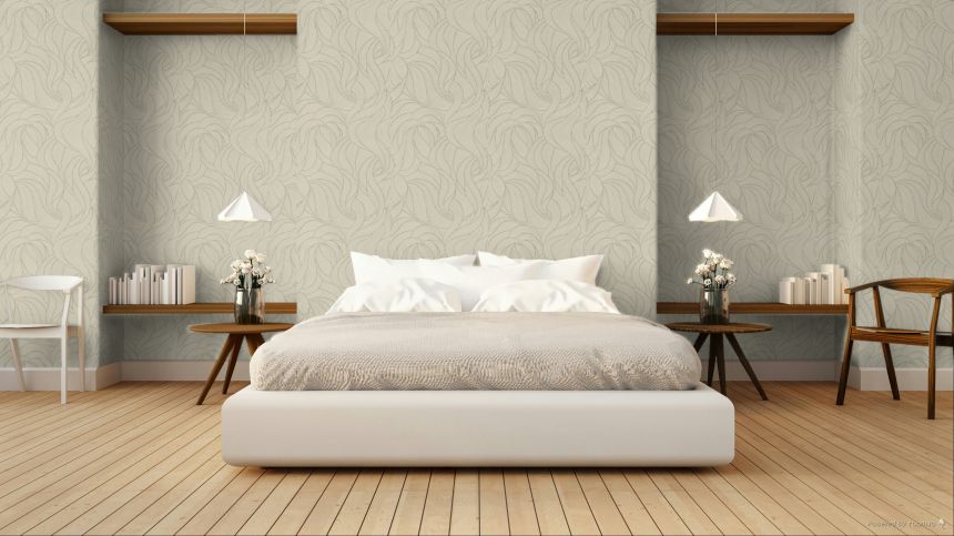 Vliesová tapeta na zeď, béžová, vlnky, TN29070, Terra Nova, Decoprint