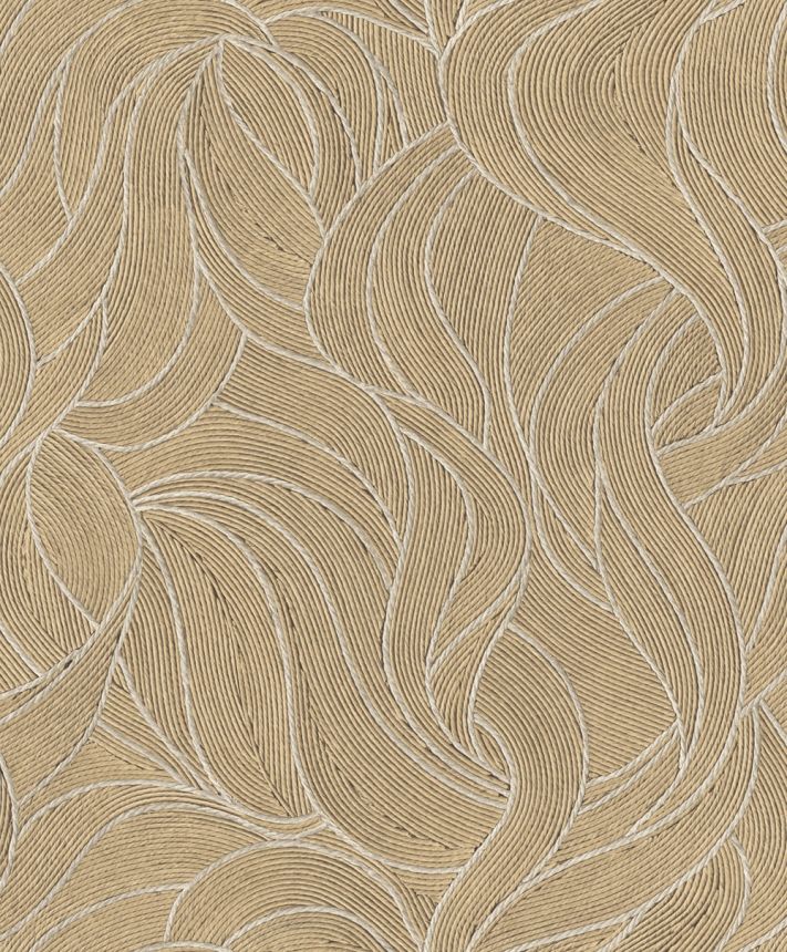 Vliesová tapeta na zeď, světle hnědá, vlnky, TN29071, Terra Nova, Decoprint