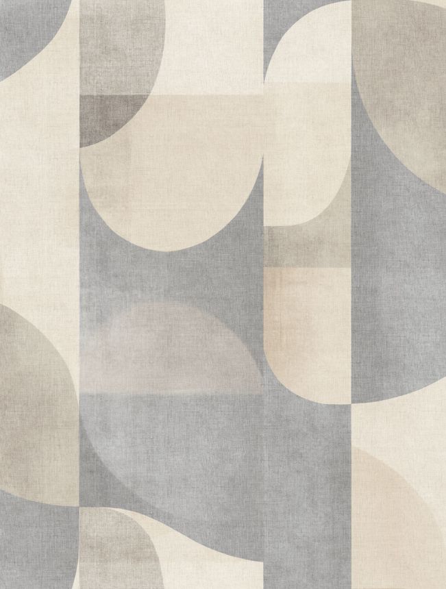 Vliesová obrazová tapeta na zeď, šedá, hnědá, obrazce, TND29091, Terra Nova, Decoprint