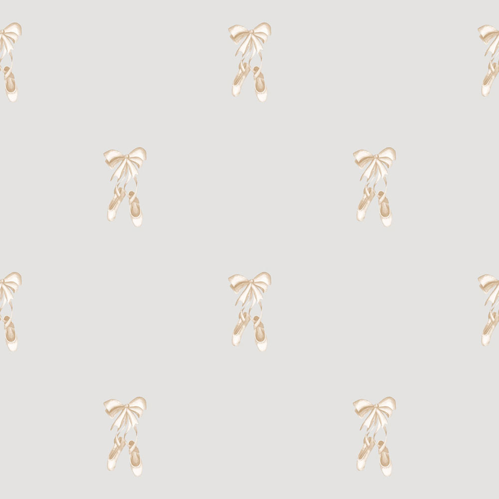 Dětská vliesová tapeta na zeď, šedá, zlatá, balerínky, 4433, Momi, Parato by Cristiana Masi