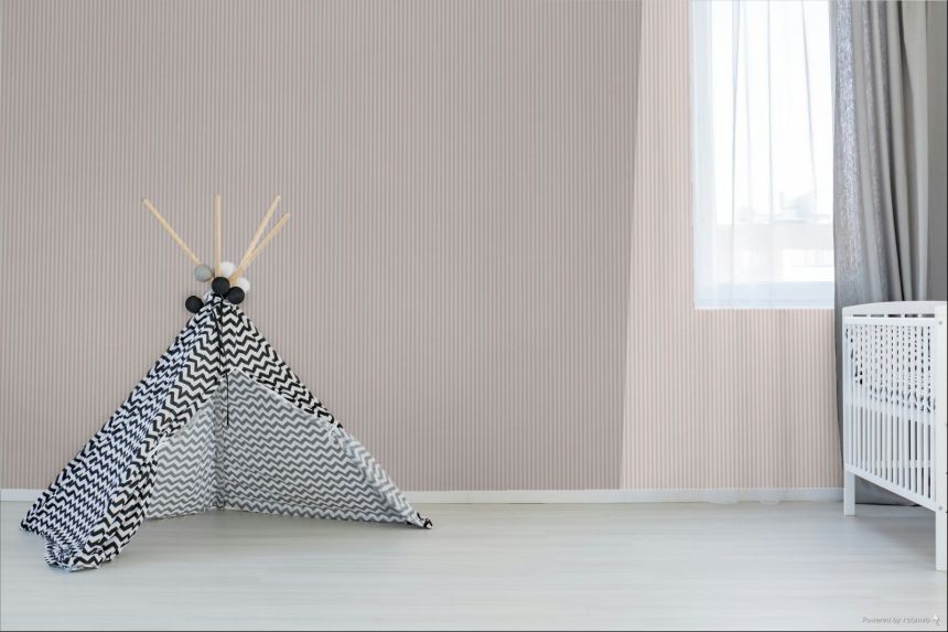 Vliesová tapeta na zeď, růžovo-bílá, proužky, 4464, Momi, Parato by Cristiana Masi