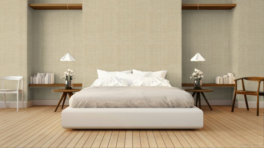 Vliesová tapeta na zeď, béžová, imitace rohože, 4470, Momi, Parato by Cristiana Masi