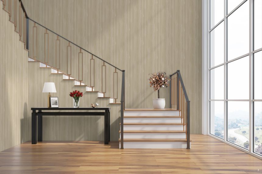 Vliesová tapeta na zeď, béžová, imitace palubek, 4474, Momi, Parato by Cristiana Masi