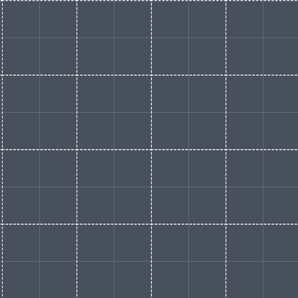 Vliesová tapeta na zeď, tmavě modrá, bílá, káro, 4480, Momi, Parato by Cristiana Masi
