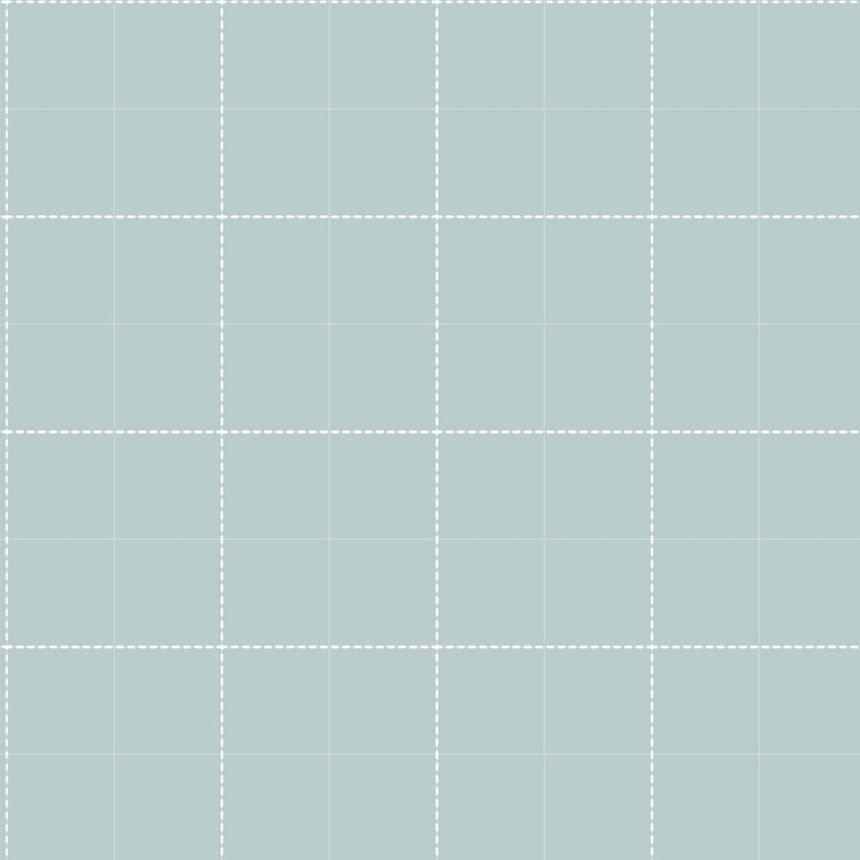 Vliesová tapeta na zeď, bledě modrá, bílá, káro, 4482, Momi, Parato by Cristiana Masi