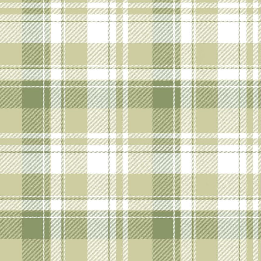 Vliesová tapeta na zeď, zelená, imitace kárované látky, 4490, Momi, Parato by Cristiana Masi