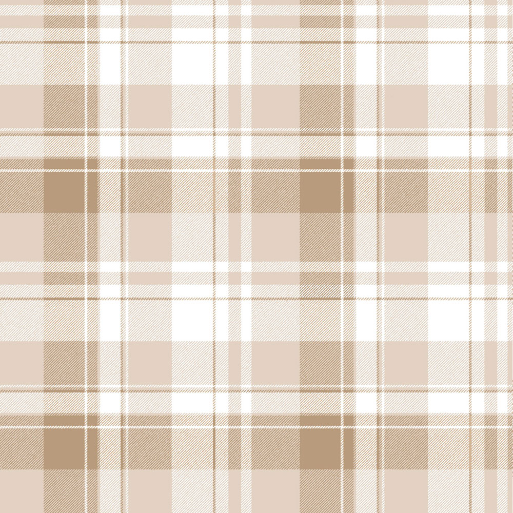 Vliesová tapeta na zeď, hnědá, béžová, imitace kárované látky, 4491, Momi, Parato by Cristiana Masi