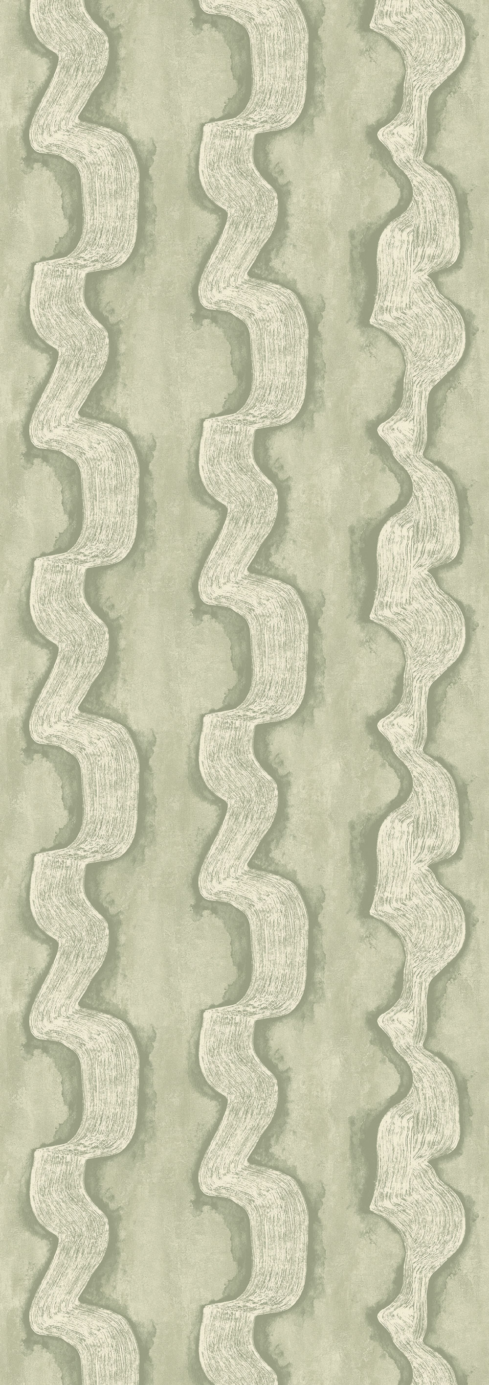 Vliesová obrazová tapeta na zeď, zelená, bílá, vlnky, DGTRA304-260, Traces, Masureel